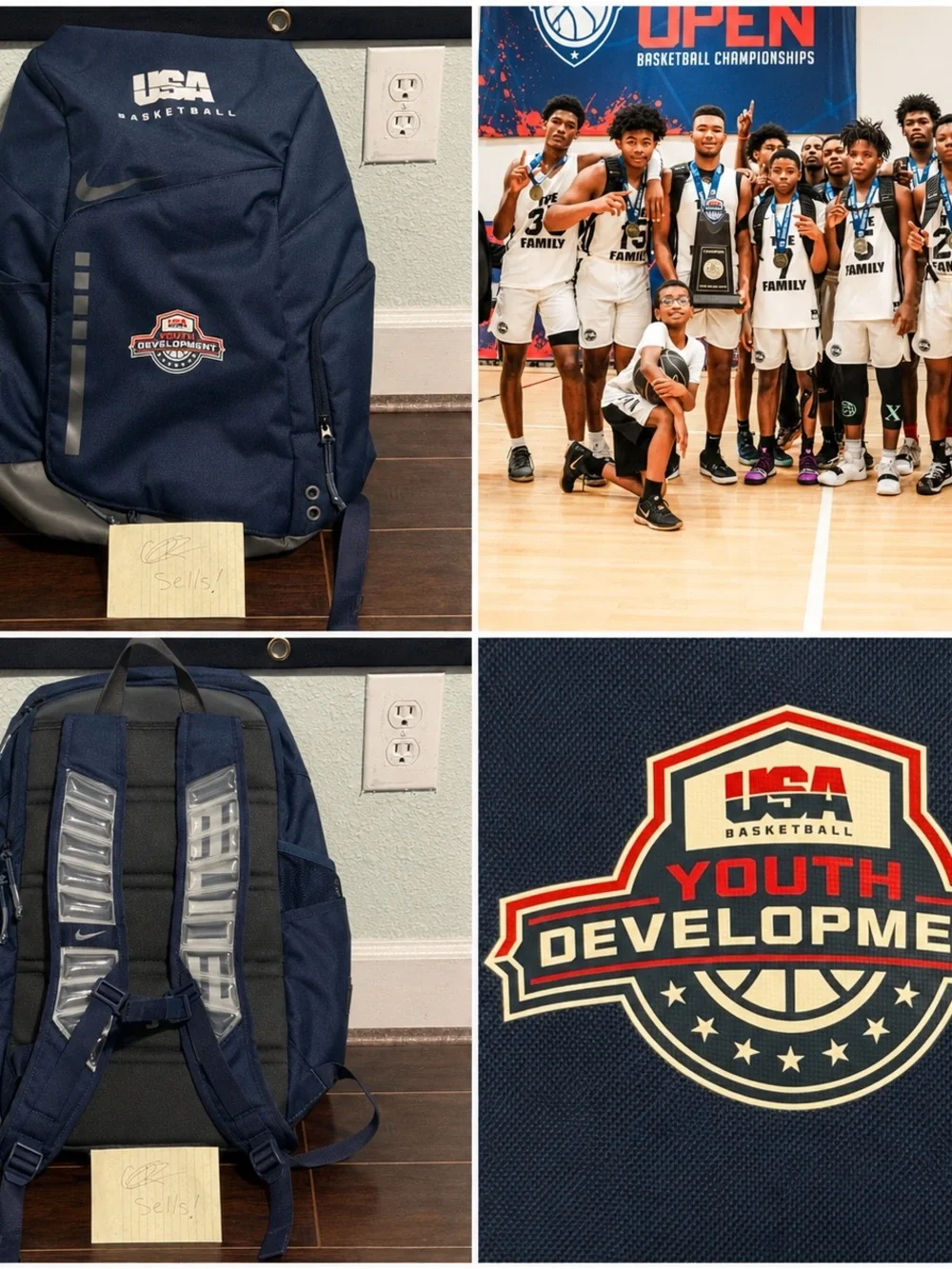RARE USA Basketball Youth Development Team Issued Nike Backpack 🏀